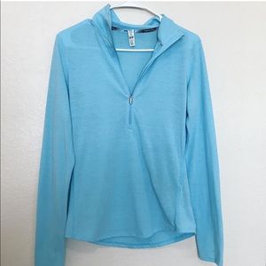 Light blue Underarmour Workout 1/2 Zip